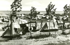 Historisches Foto vom Campingplatz