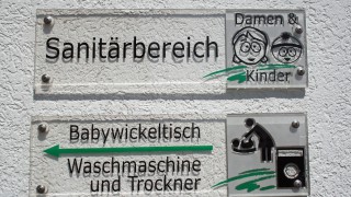 Waschmaschine, Trockner, Babywickeltisch...alles da!